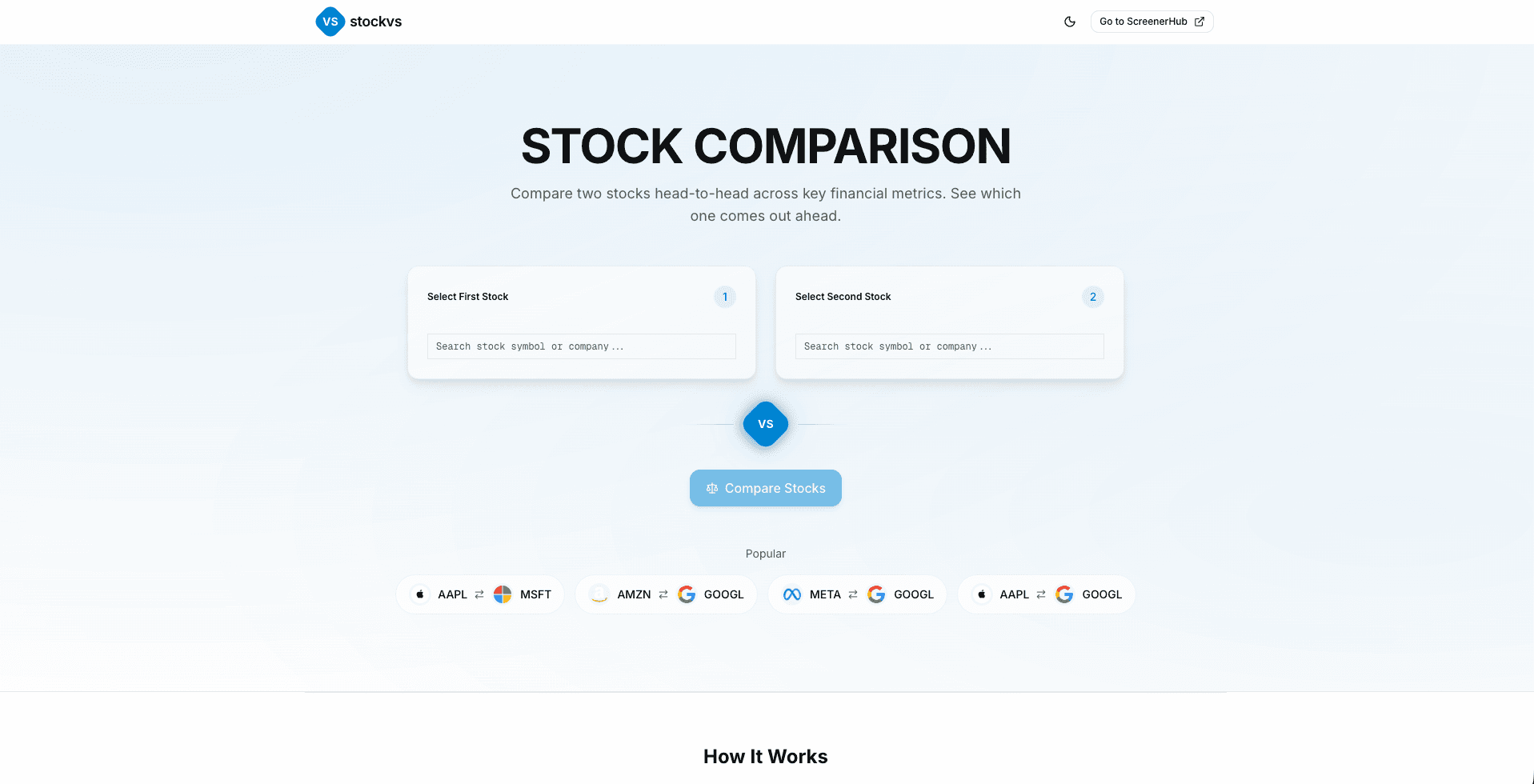 StockVS.app screenshot
